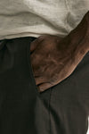 Pantalone in lana ferma marrone men Santaniello - 6