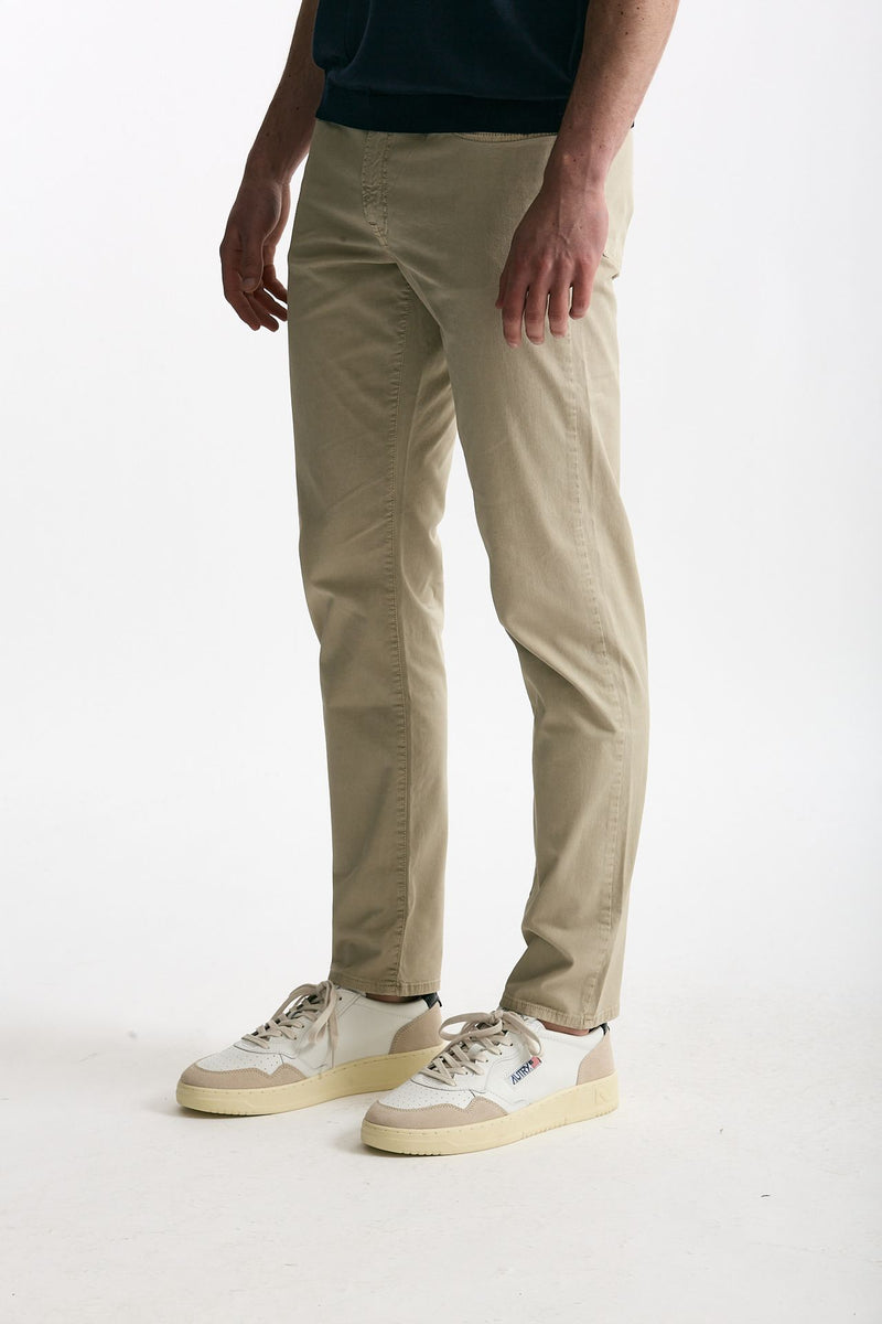 Jeans in cotone stretch beige men Siviglia - 4