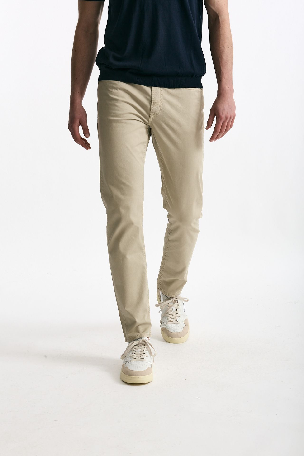 Jeans in cotone stretch beige men Siviglia - 1