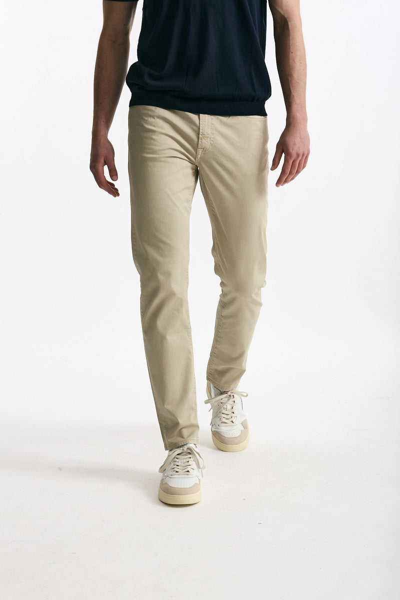 Jeans in cotone stretch beige men Siviglia - 1