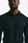 Polo BRADWELL in cotone sea island nero men John smedley - 6