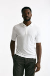 Polo ADRIAN in cotone sea island bianco men John smedley - 2