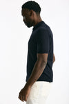 Polo ADRIAN in cotone sea island blu men John smedley - 3