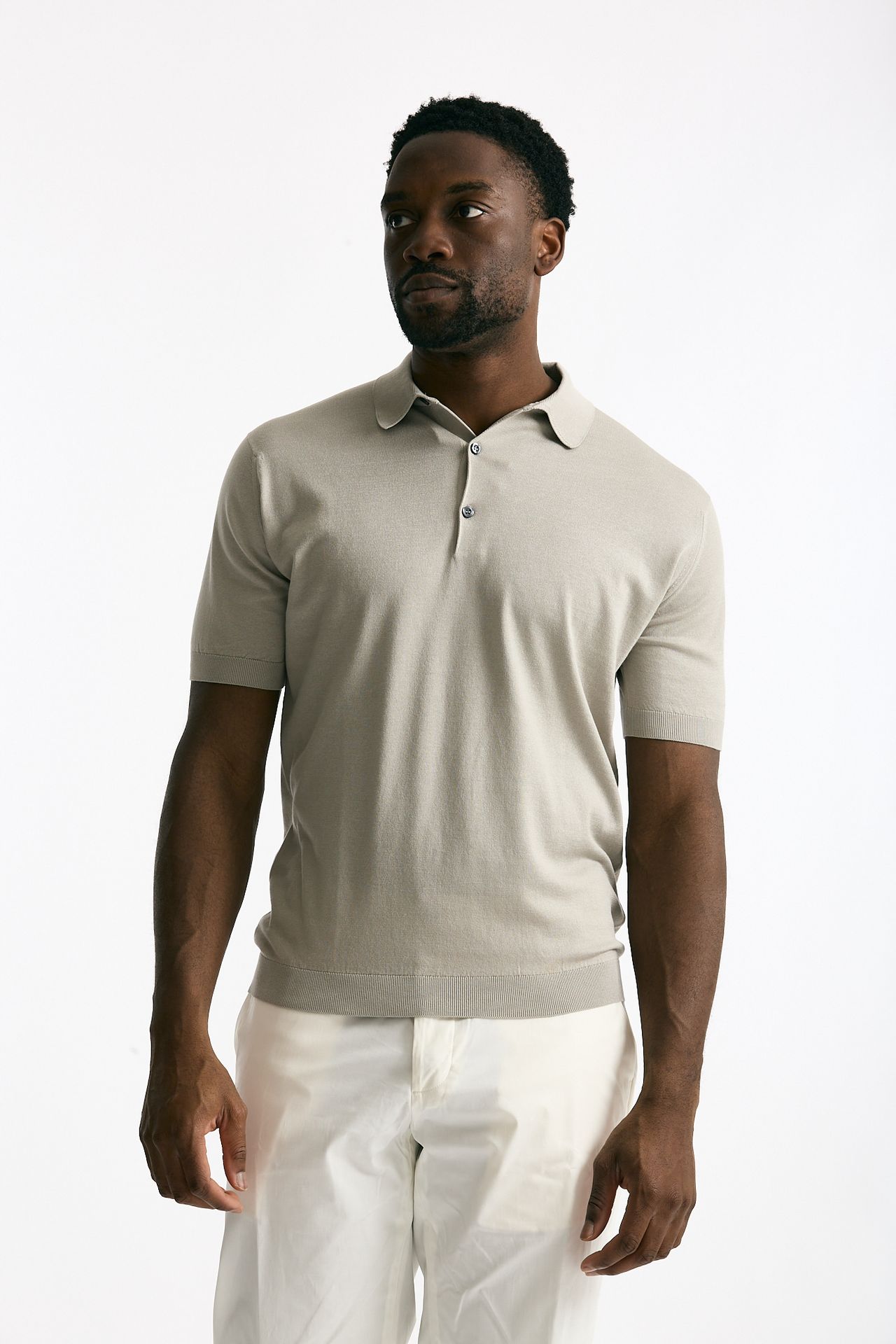 Polo ADRIAN in cotone sea island beige men John smedley - 2
