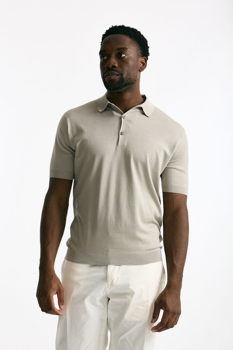 Polo ADRIAN in cotone sea island beige men John smedley - 2