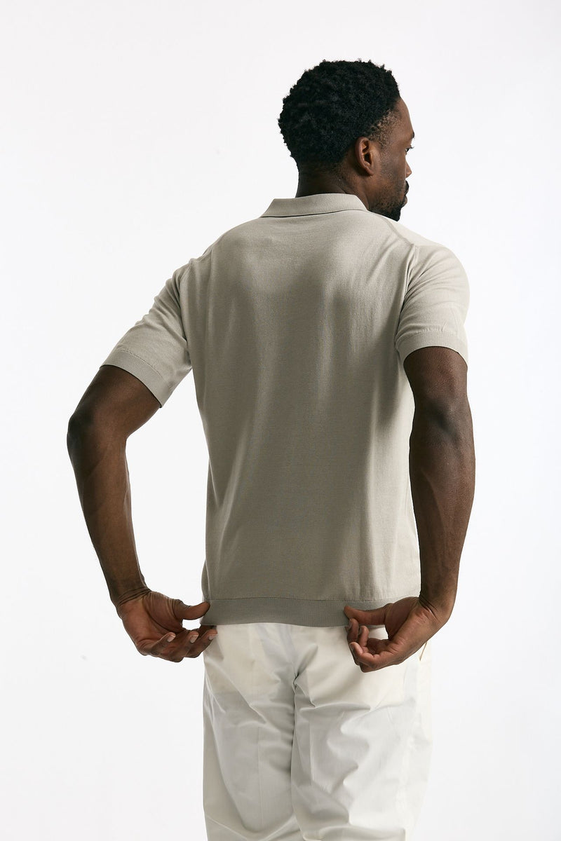 Polo ADRIAN in cotone sea island beige men John smedley - 1