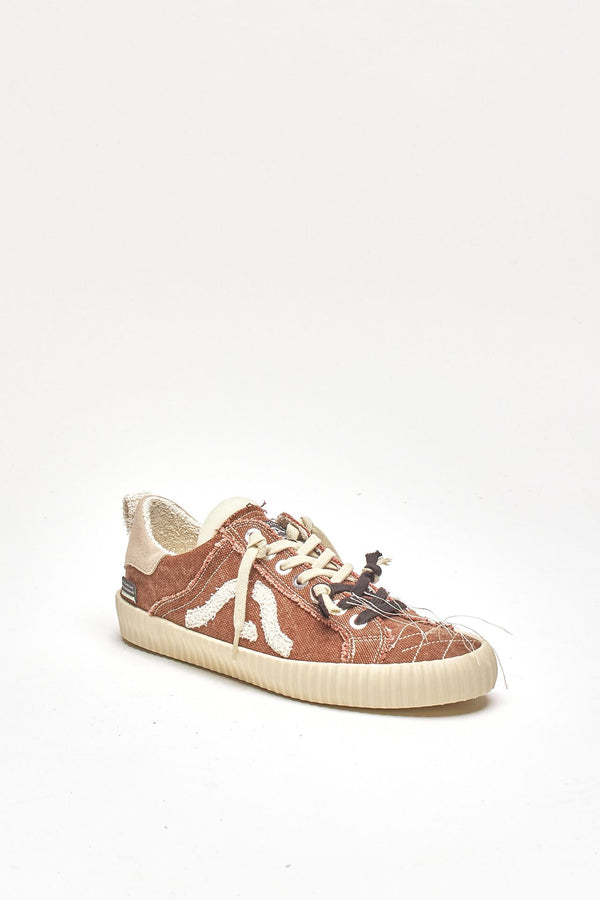 Sneakers SPRINGA WAVY in tela marrone men Springa