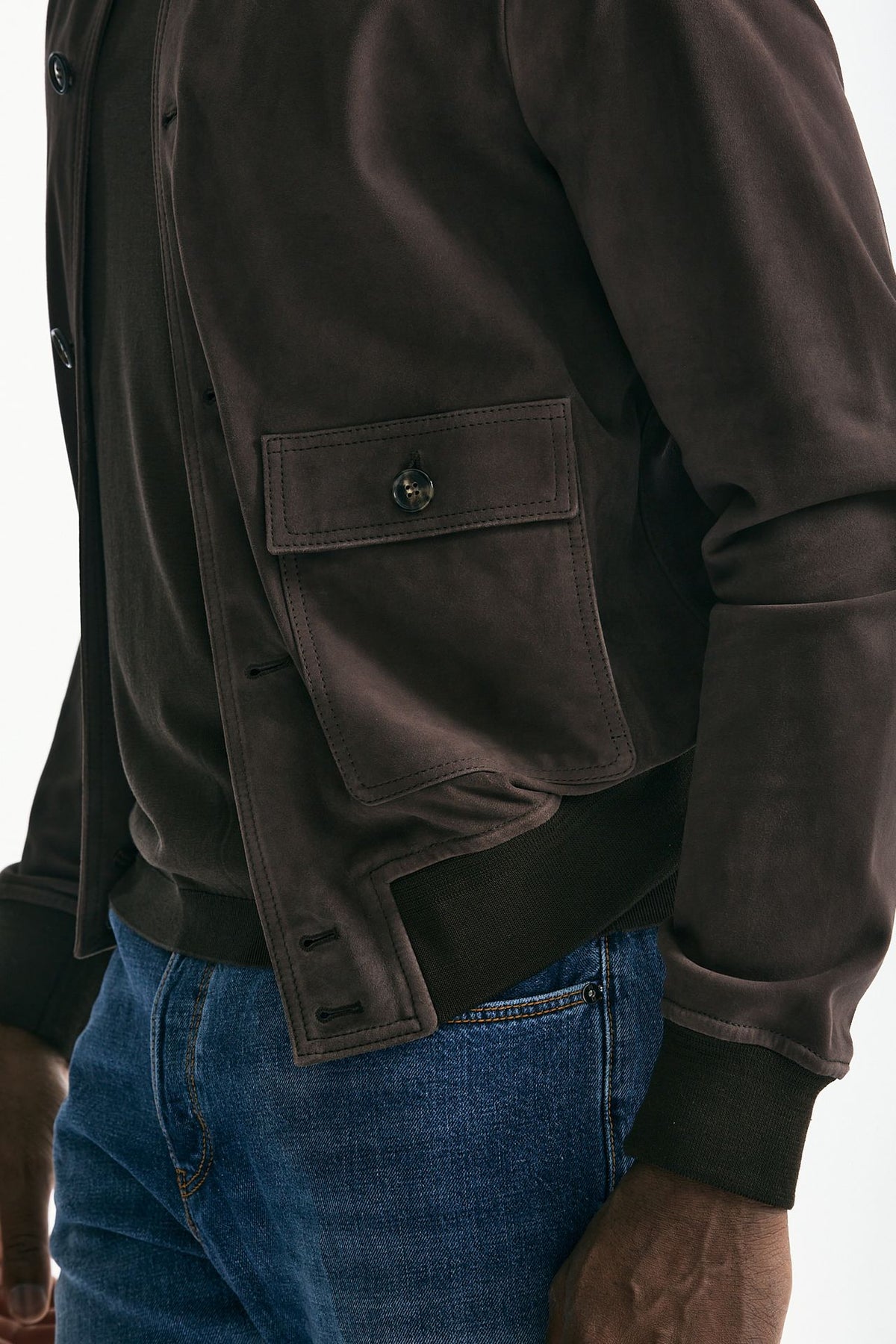 Giubbino NEW ORLEANS-SUEDE in pelle scamosciata marrone men Stewart - 7