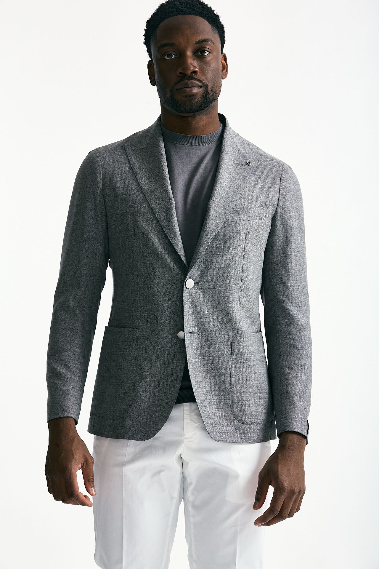 Giacca monopetto MONTECARLO grigio men Tagliatore - 5