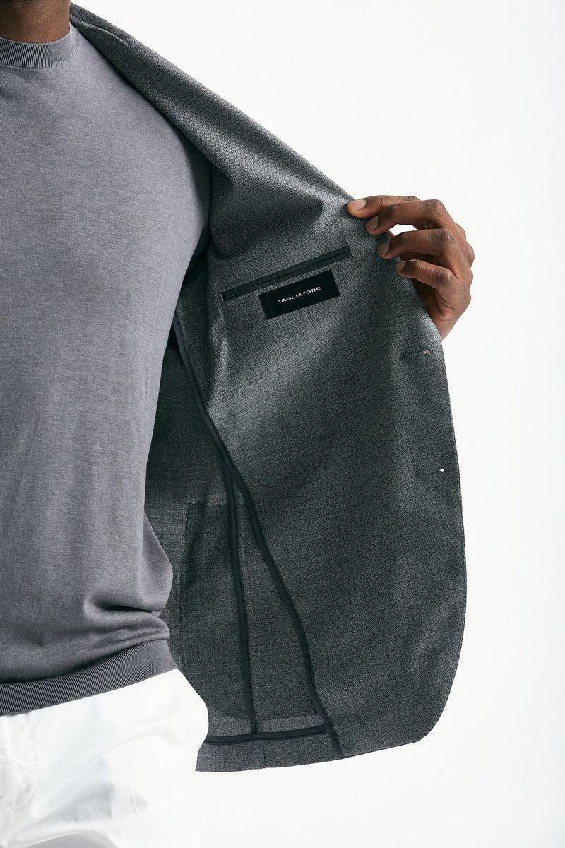 Giacca monopetto MONTECARLO grigio men Tagliatore - 8