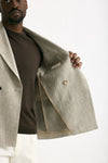 Giacca doppiopetto MONTECARLO spinato beige men Tagliatore - 7