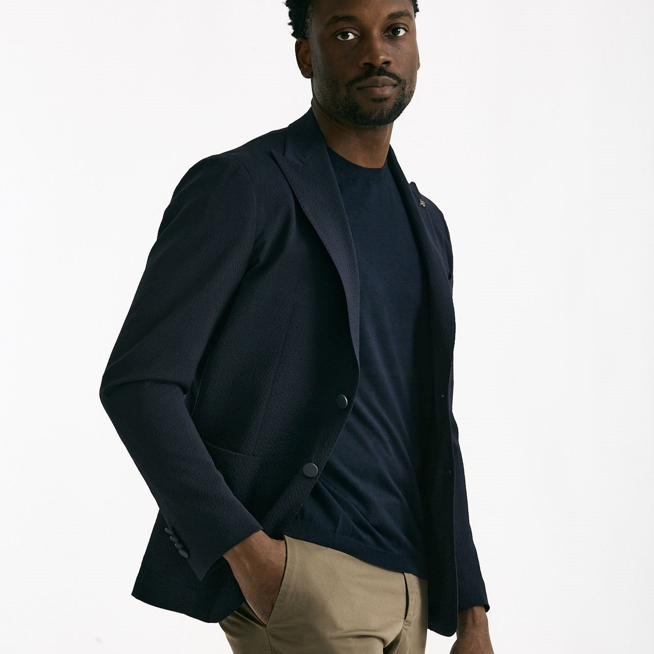 Giacca monopetto MONTECARLO blu men Tagliatore - 8
