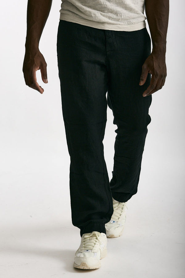 Pantalone in lino nero men Transit uomo