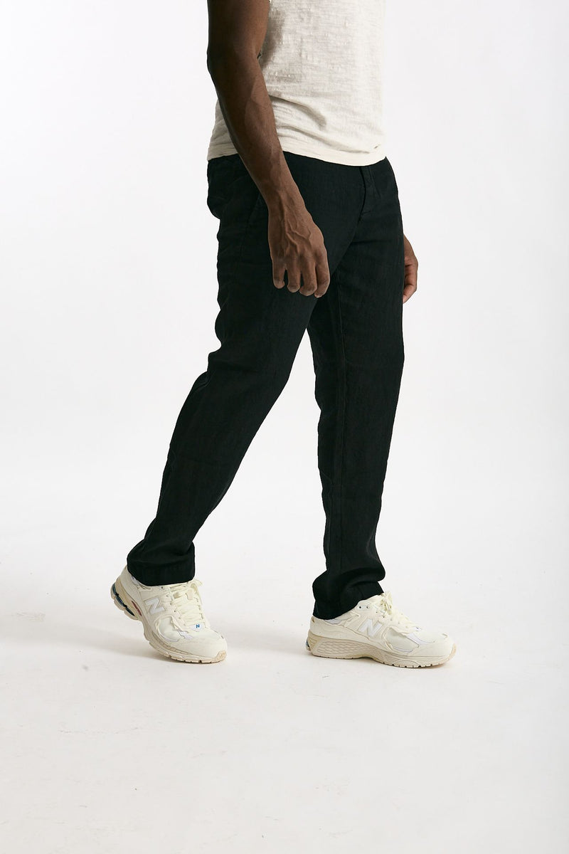 Pantalone in lino nero men Transit uomo - 4