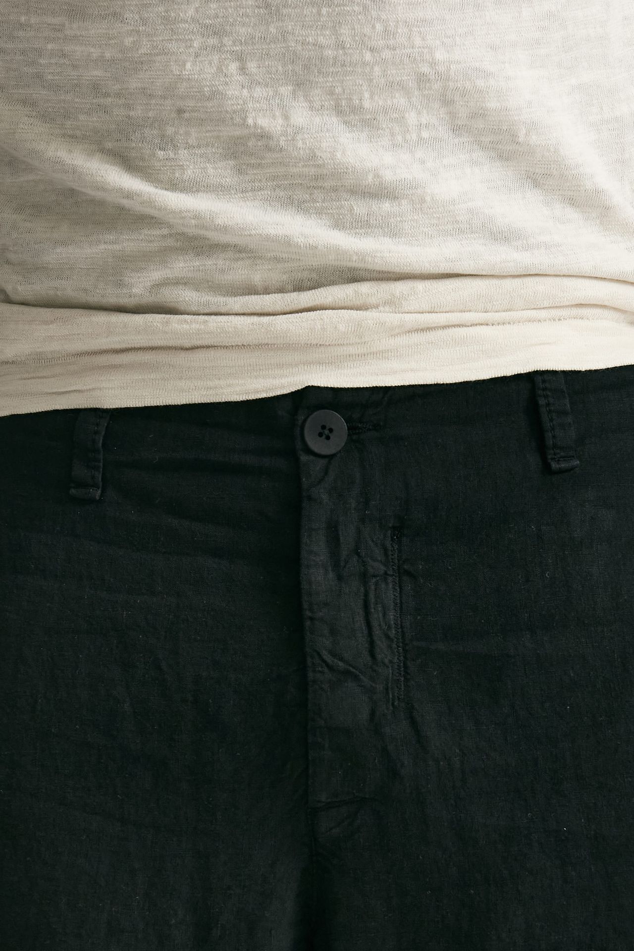 Pantalone in lino nero men Transit uomo - 5
