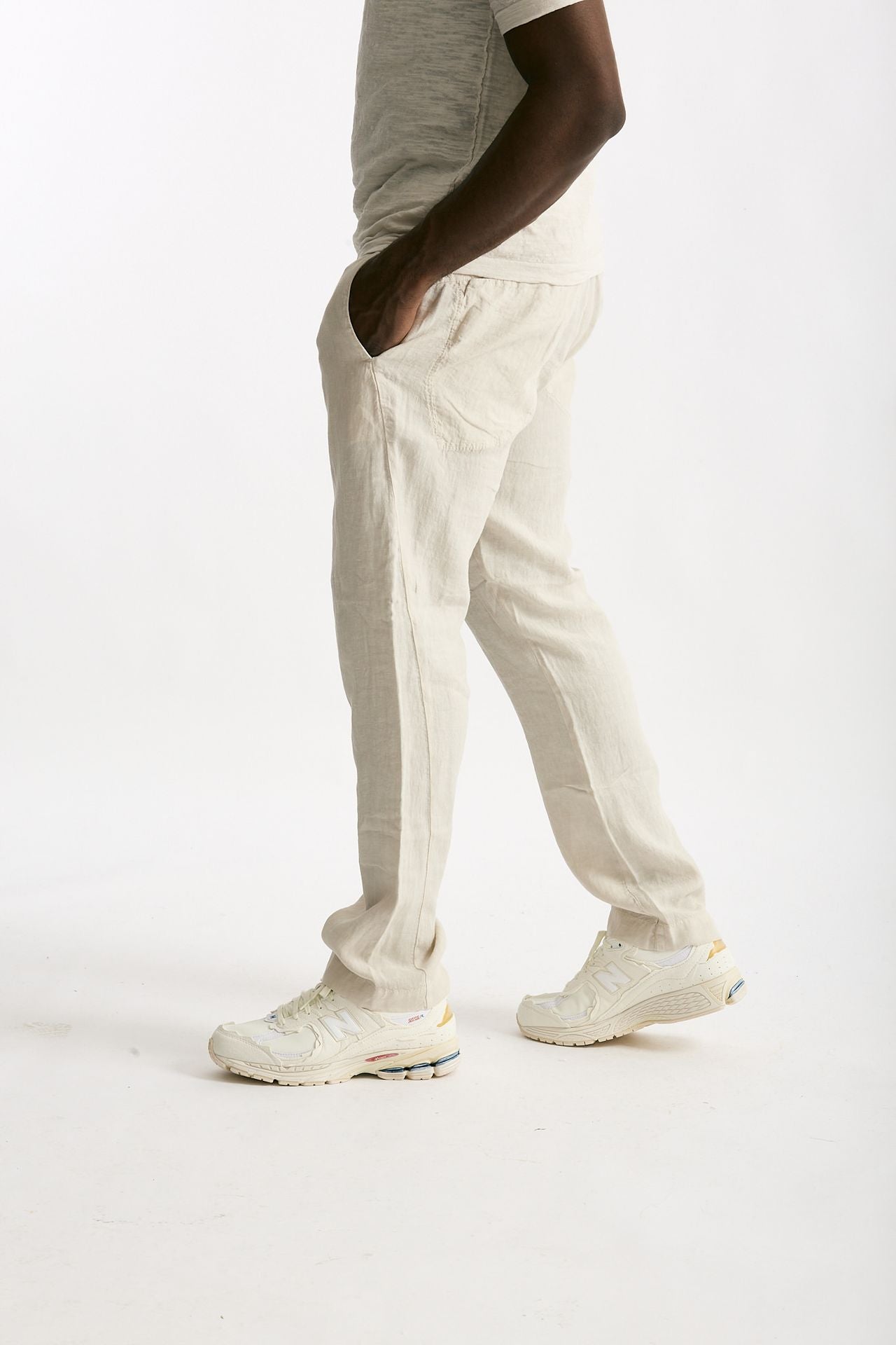 Pantalone in lino beige men Transit uomo - 1