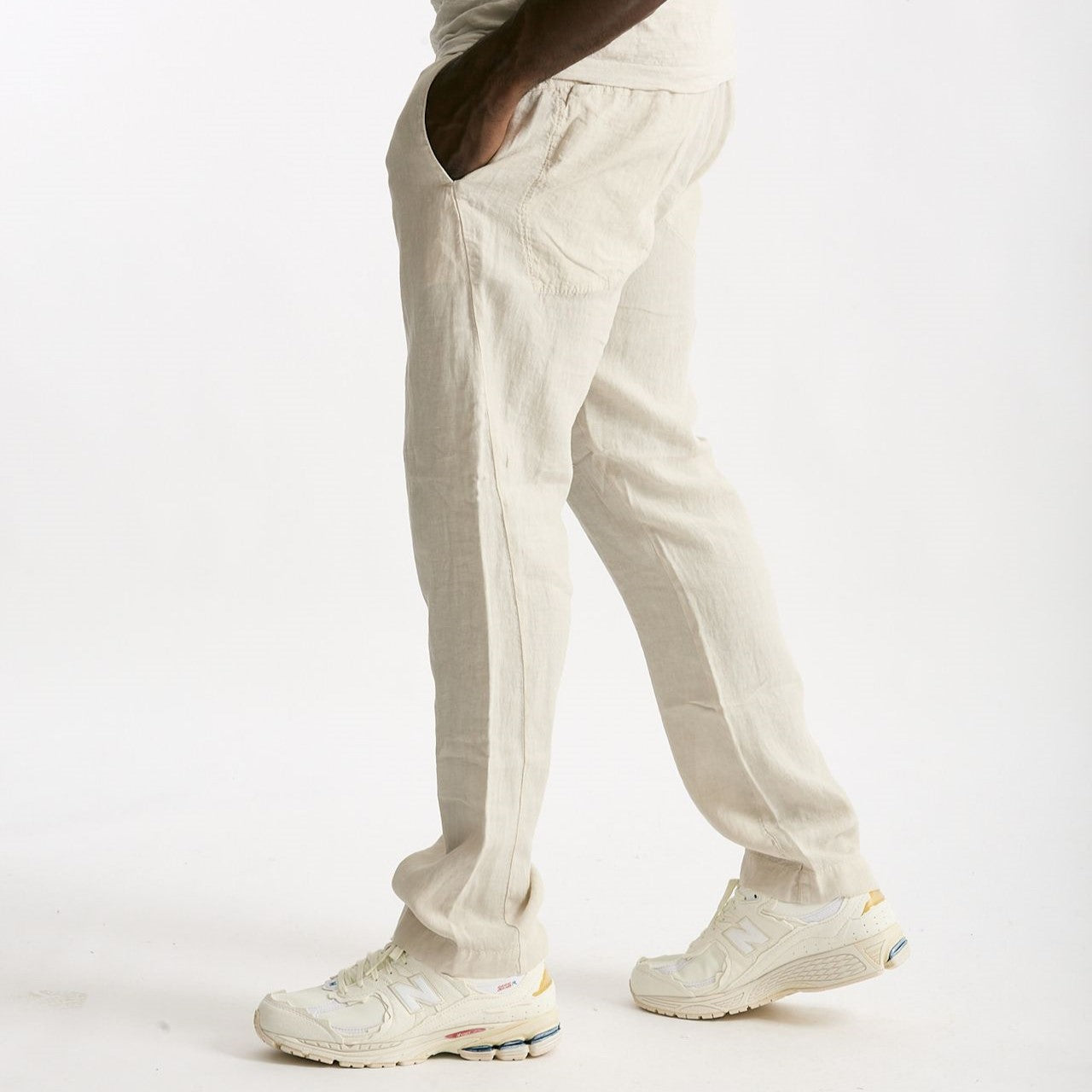 Pantalone in lino beige men Transit uomo - 8