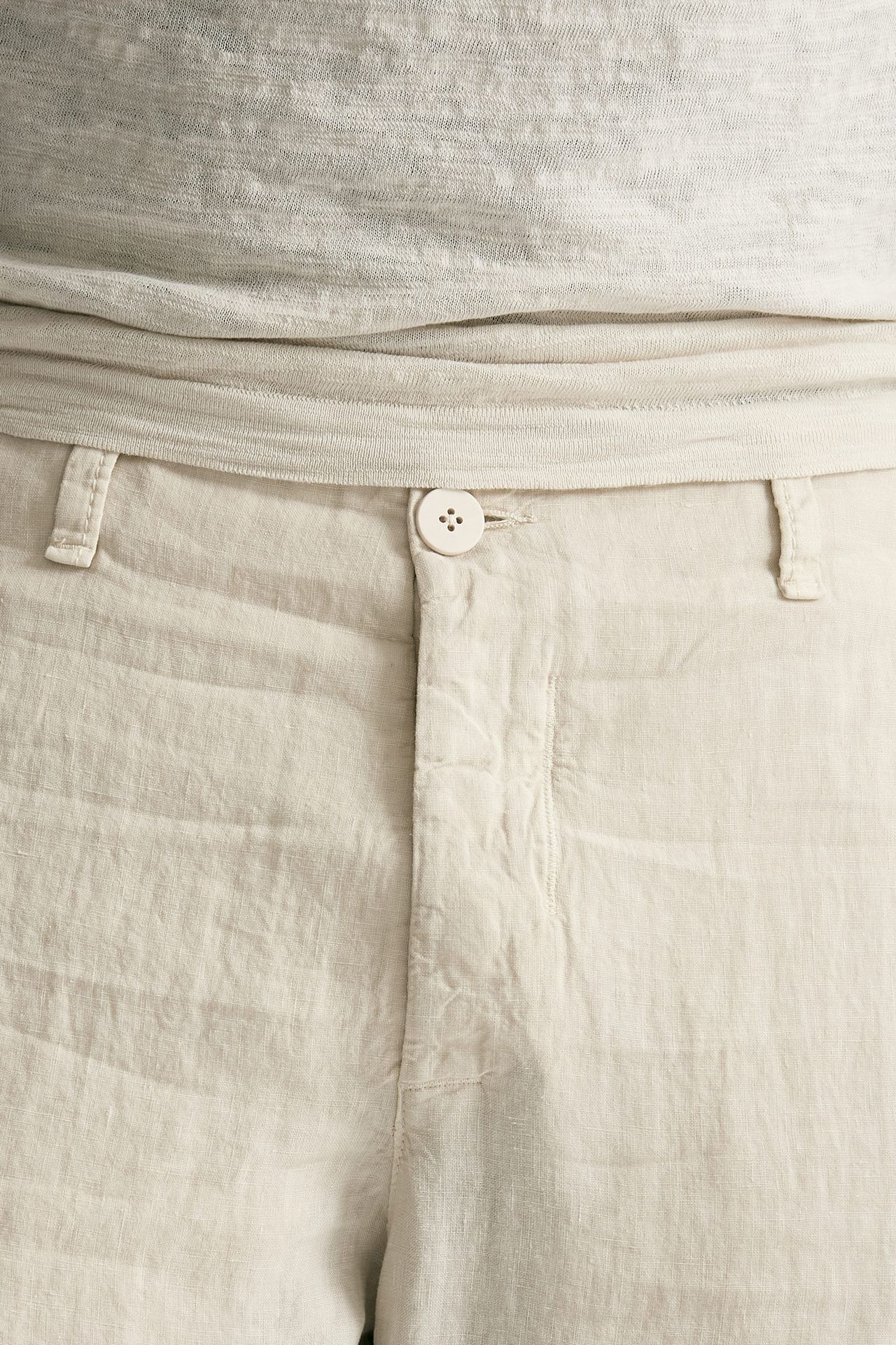 Pantalone in lino beige men Transit uomo - 5