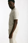 T shirt in cotone e lino beige men Transit uomo - 3