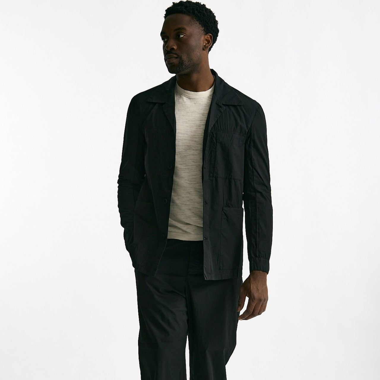 Giacca in cotone nero men Transit uomo - 10