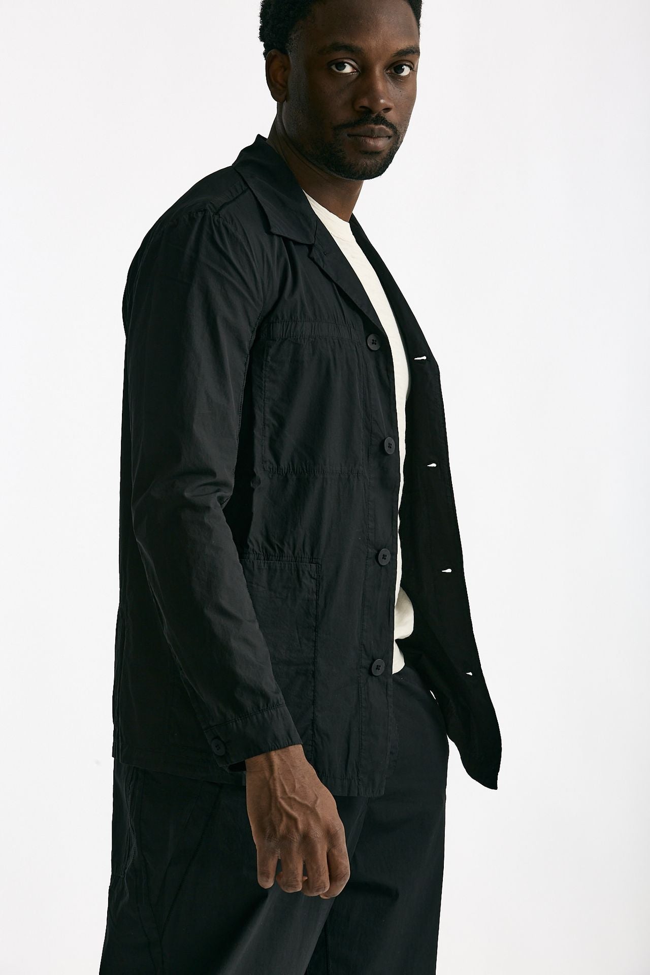 Giacca in cotone nero men Transit uomo - 5