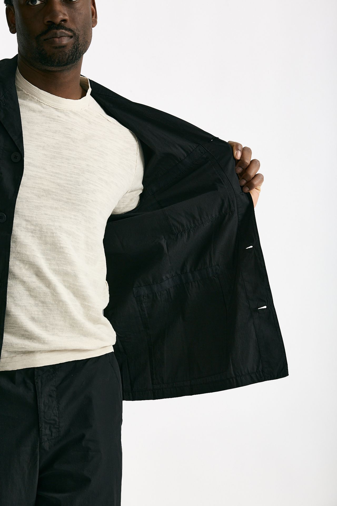 Giacca in cotone nero men Transit uomo - 9