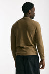 T shirt in cotone e lino cammello men Transit uomo - 4