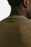 T shirt in cotone e lino cammello men Transit uomo - 5