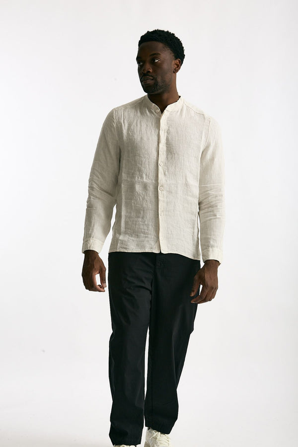 Camicia in lino beige men Transit uomo