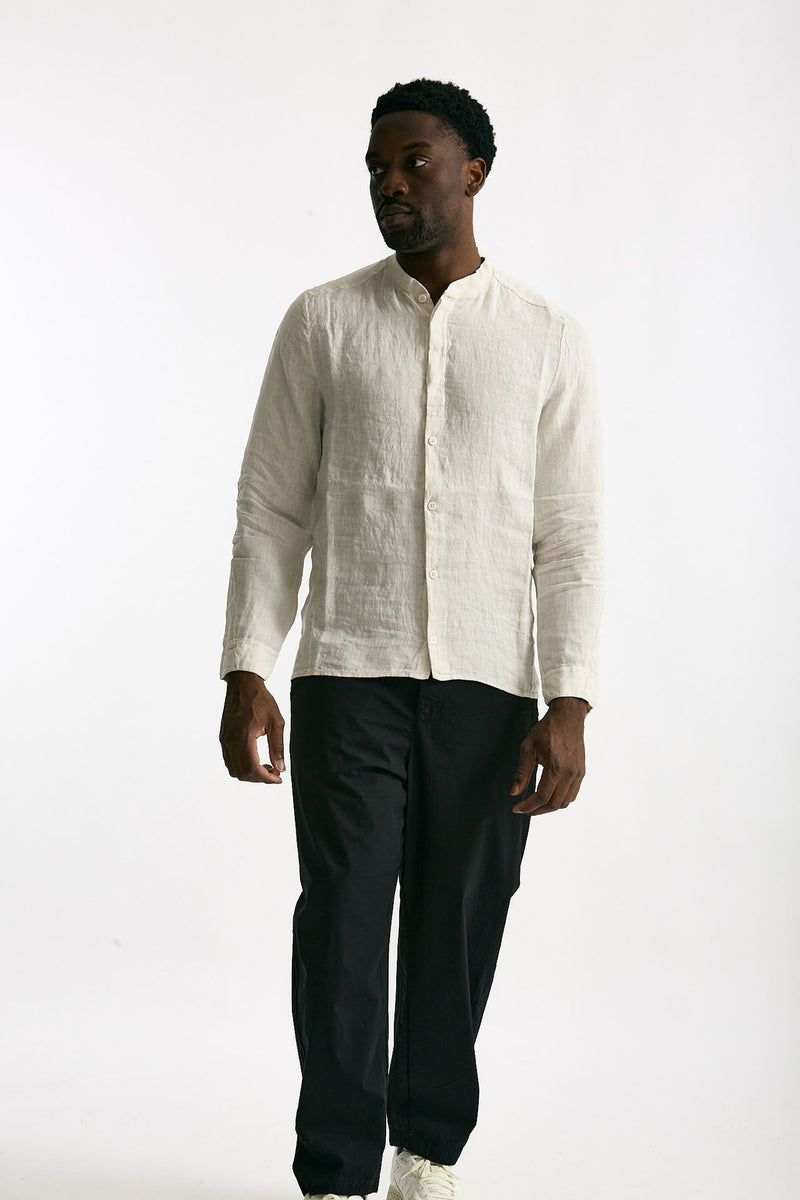 Camicia in lino beige men Transit uomo - 1