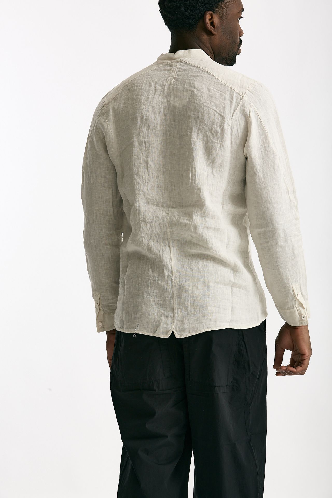 Camicia in lino beige men Transit uomo - 3