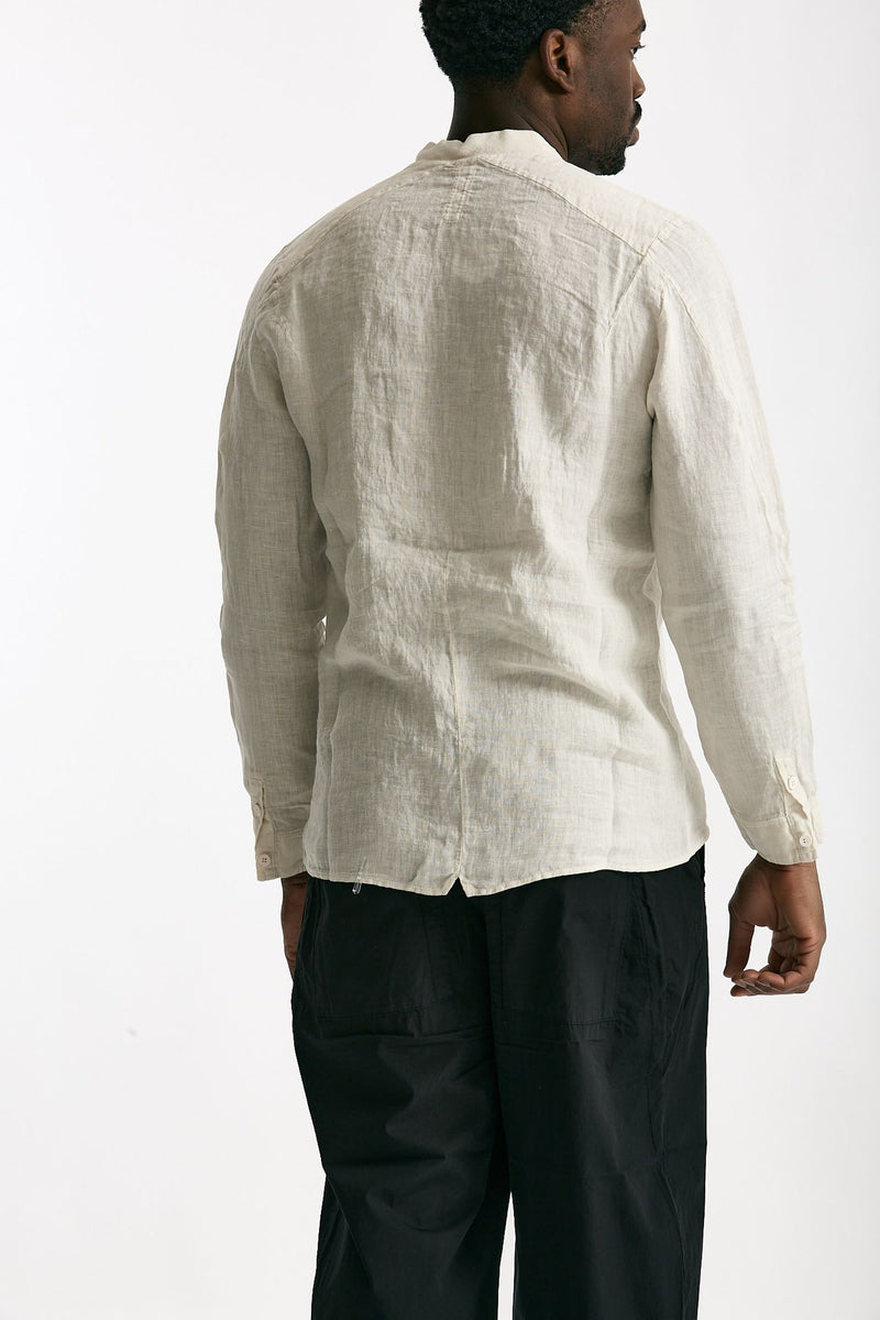 Camicia in lino beige men Transit uomo - 3