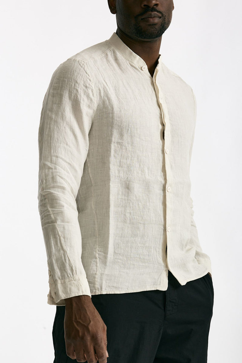 Camicia in lino beige men Transit uomo - 4
