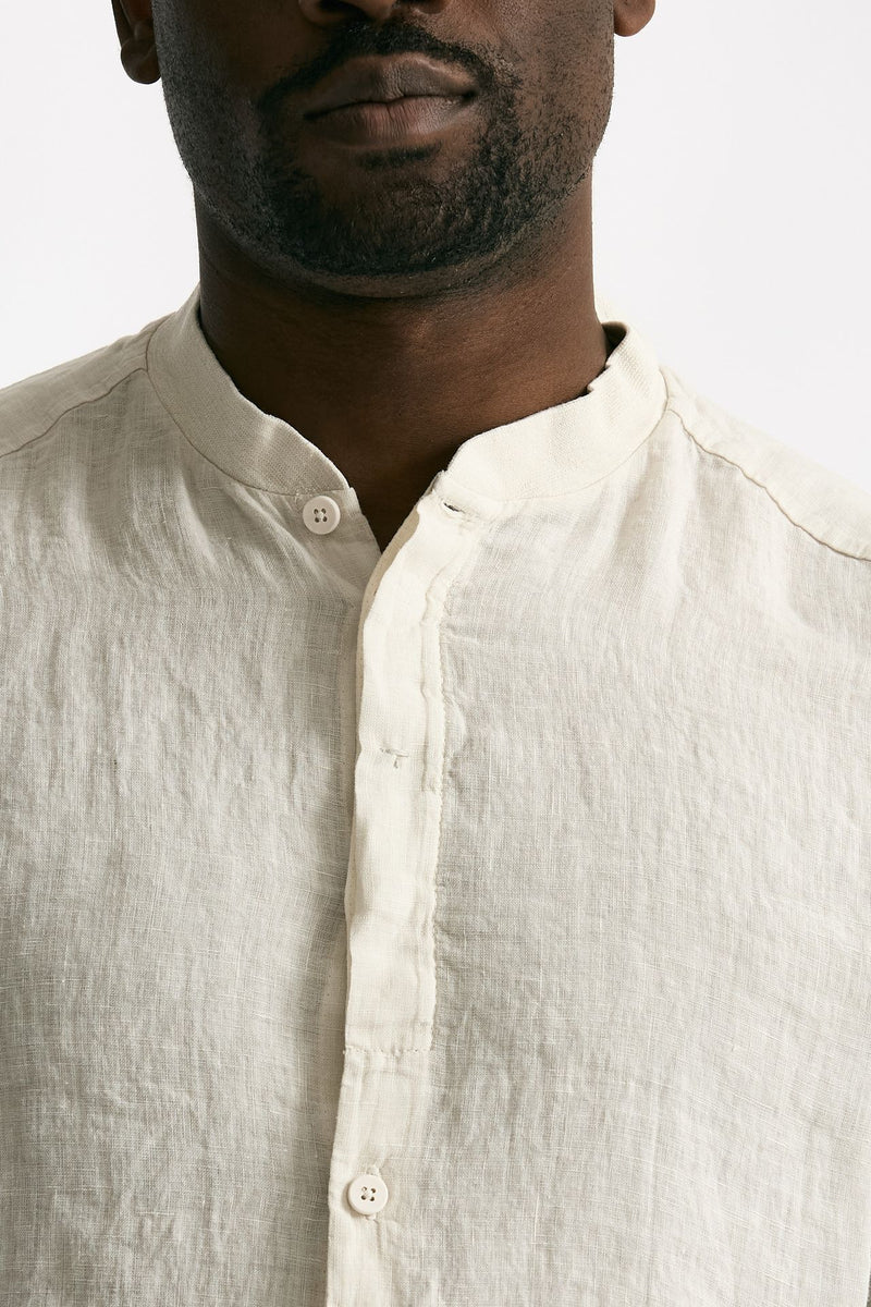 Camicia in lino beige men Transit uomo - 5