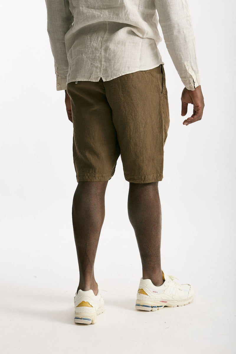 Bermuda in lino cammello men Transit uomo - 4
