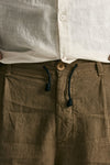 Bermuda in lino cammello men Transit uomo - 6