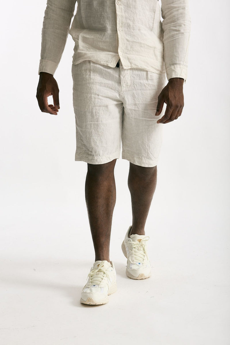 Bermuda in lino beige men Transit uomo - 1