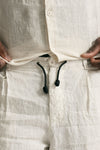 Bermuda in lino beige men Transit uomo - 5