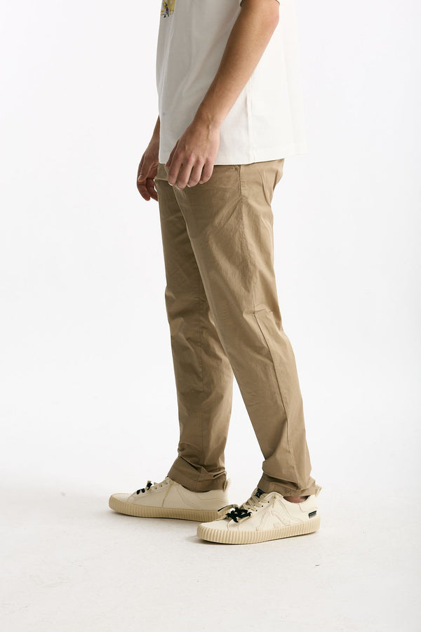 Pantalone in cotone stretch cammello men White sand