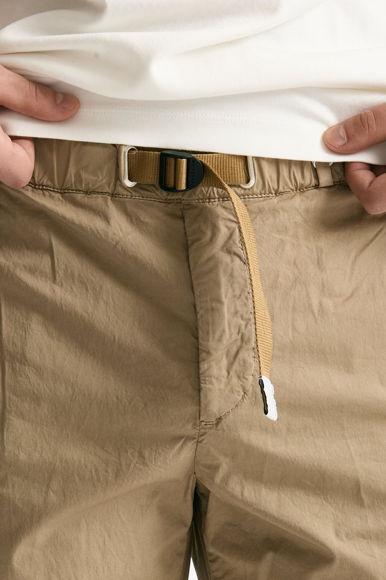 Pantalone in cotone stretch cammello men White sand - 6