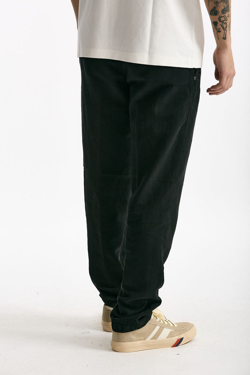 Pantalone in lyocell lino e cotone nero men White sand - 3