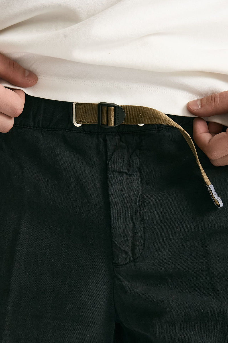 Pantalone in lyocell lino e cotone nero men White sand - 6