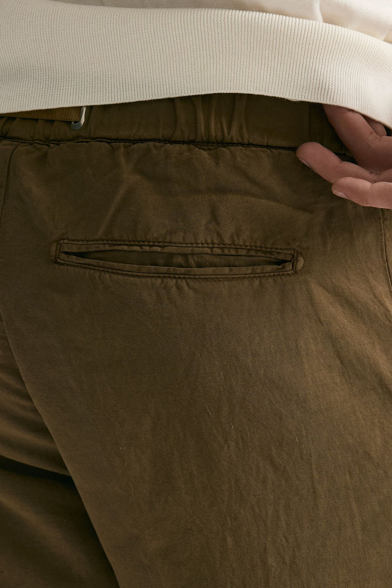 Pantalone in lyocell lino e cotone cammello men White sand - 7