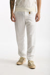 Pantalone in lyocell lino e cotone bianco men White sand - 1