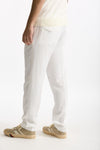 Pantalone in lyocell lino e cotone bianco men White sand - 3