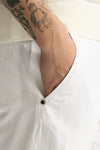 Pantalone in lyocell lino e cotone bianco men White sand - 5