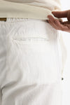 Pantalone in lyocell lino e cotone bianco men White sand - 7