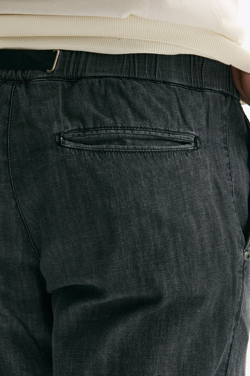 Pantalone in cotone fermo chambray grigio men White sand - 7