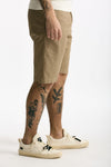 Bermuda in cotone e lino stretch beige men White sand - 2
