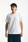 T-shirt in cotone e modale bianco men Woc - 1